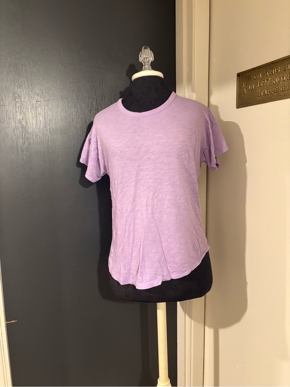 Madewell Lavender Short Sleeve 100% Cotton Tee Shirt